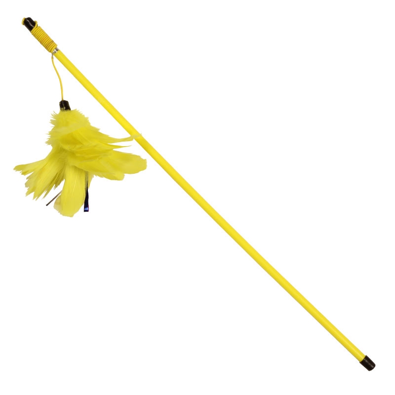 Triol удочка-дразнилка "Жёлтые перья", 100/500 мм