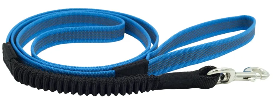 Поводок нейлон с латексной нитью двухсторонний с буфферной резинкой 20мм *2м