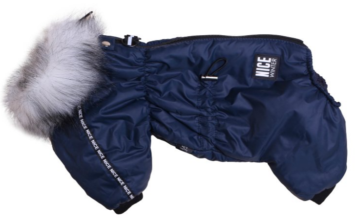 Комбинезон для собак Lion Nice-Style KLPК131 на мальчика, цвет: темно-синий (Размер ХХL (спина 36nсм, обхват шеи 28-40, обхват груди 44-60))