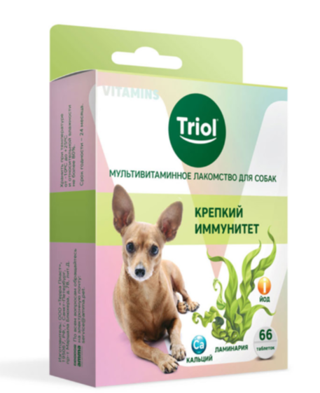 лакомство для собак "Крепкий иммунитет", 33г, Triol