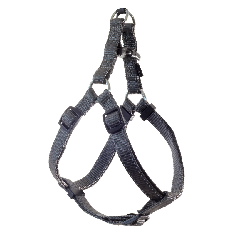 Шлейка нейлоновая для собак Triol "Стандарт" серая