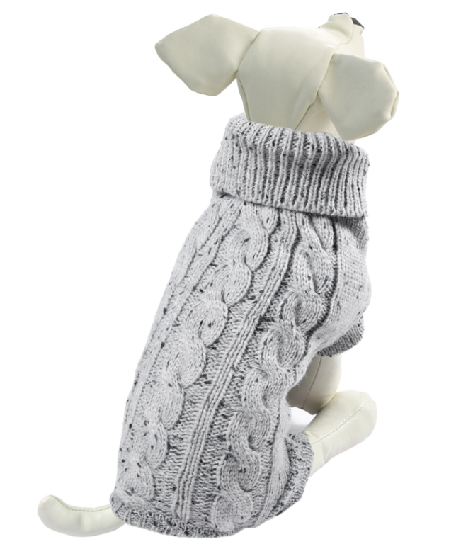 Triol свитер "Косички", XS, размер 20 см, серый