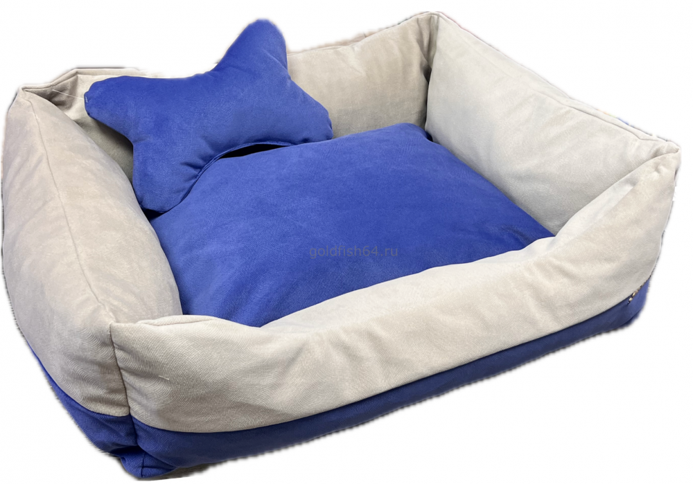 10877 Лежанка Loori Премиум бирюза 90*80*25 4645841108773