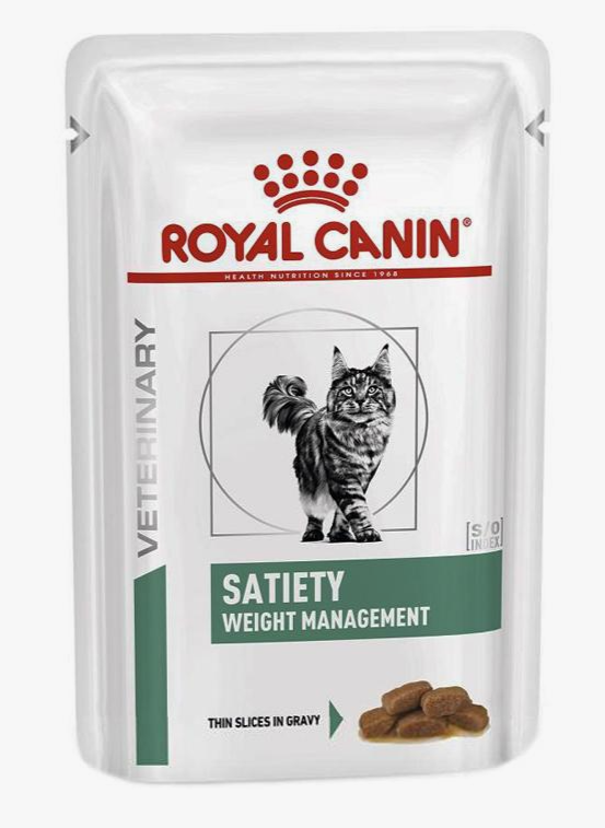 Паучи Royal Canin Satiety Weight Management диетический влажный корм для взрослых кошек, для снижения веса 85 г