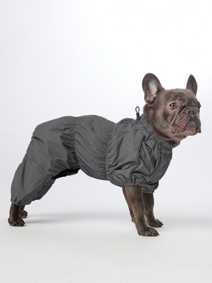 Дождевик LionPets Французский бульдог LPK9025-135 на мальчика Цвет: Серый