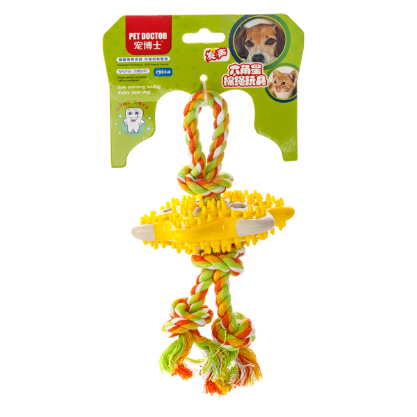 Игрушка для собак Dental Звезда на веревке