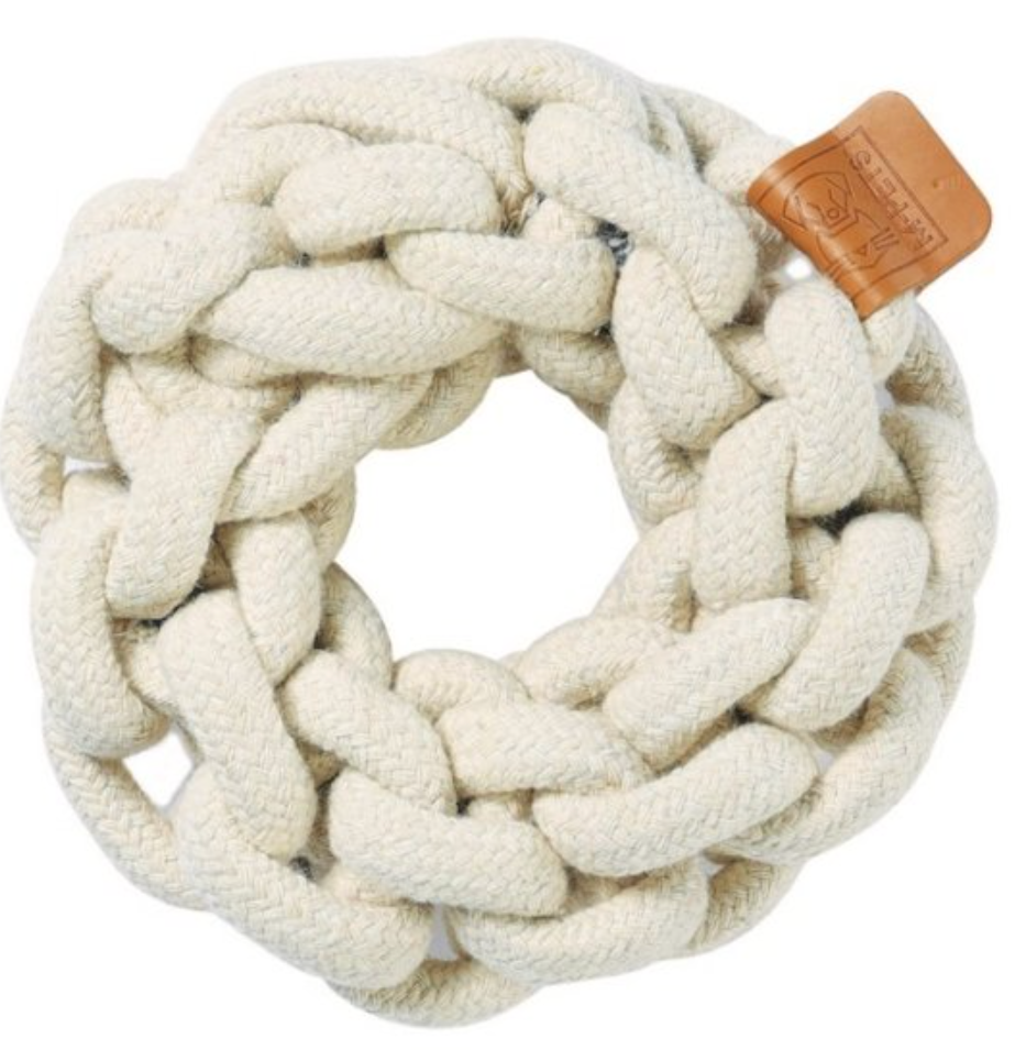 M-PETS Игрушка для собак СОТО кольцо, 13 см, цвет белый