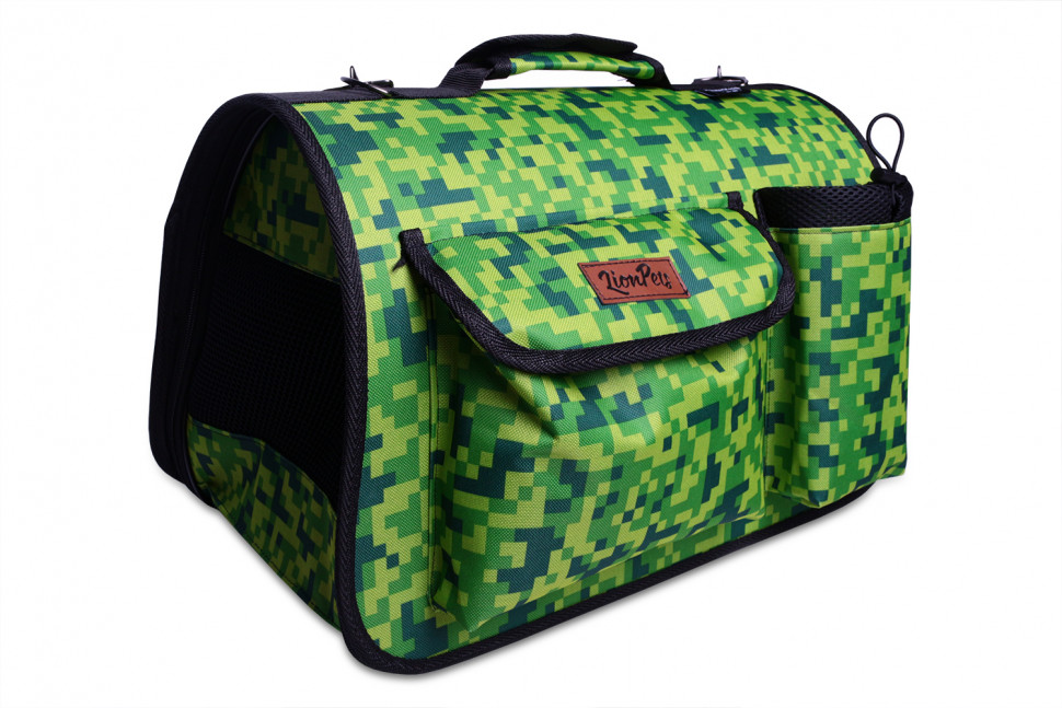 Сумка переноска для животных Lion LM6457 с карманами (Размер 3 (45x29x27 см))