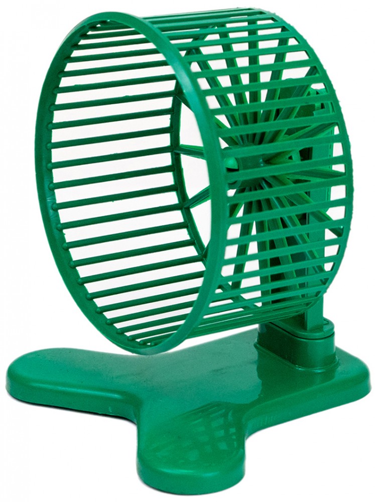 Homepet Колесо беговое для грызунов, с подставкой пластиковое, 9 см