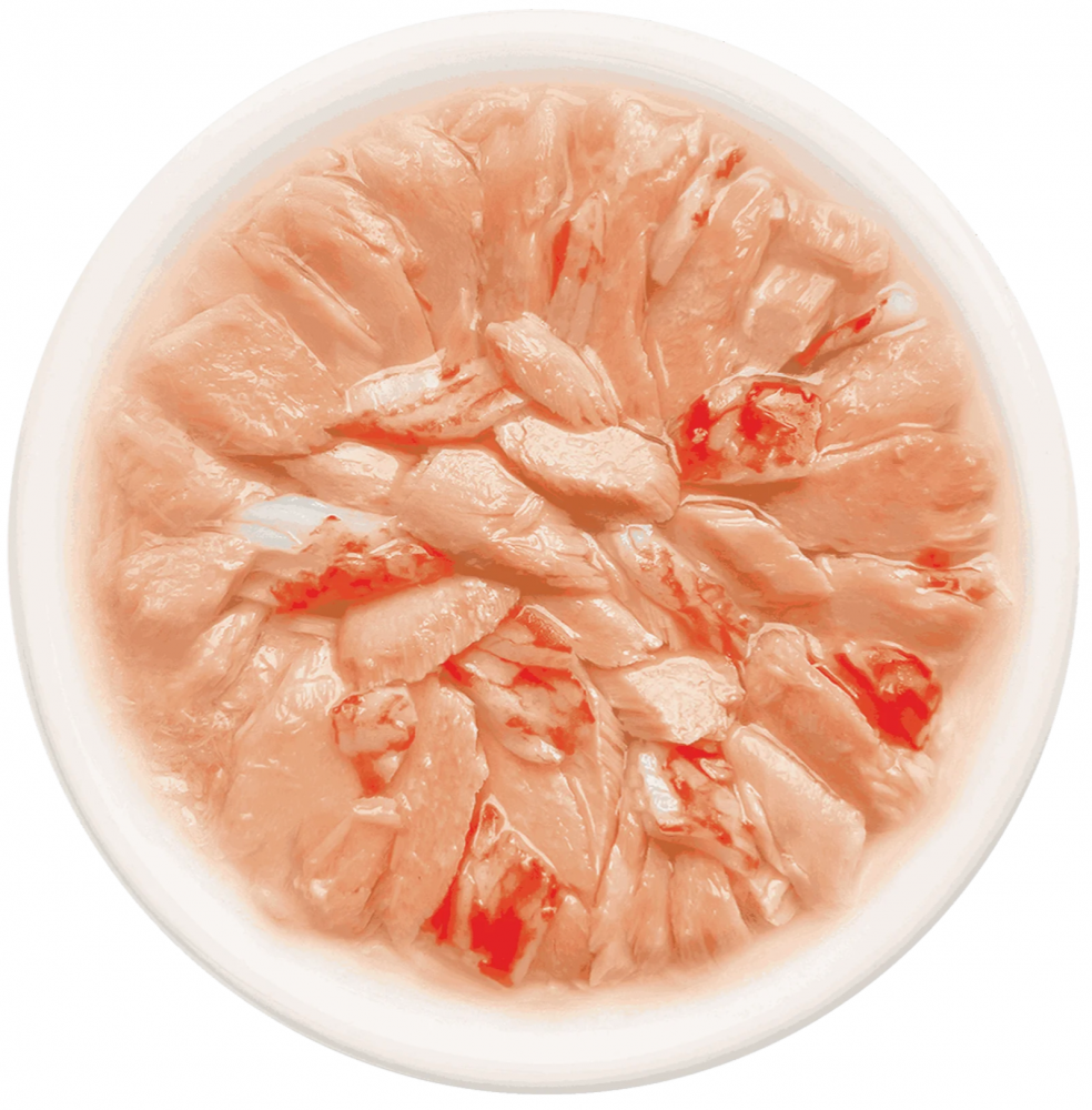 ПАУЧ Деревенские лакомства Лосось с крабом сурими : ЖЕЛЕ 70 г для кошек