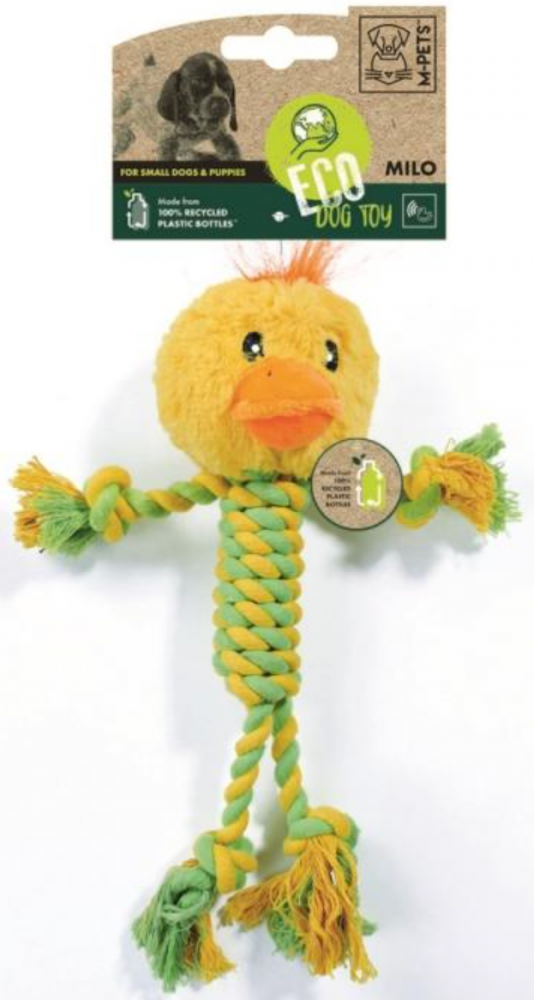 M-PETS Игрушка мягкая для собак Утенок Мило, 33 см