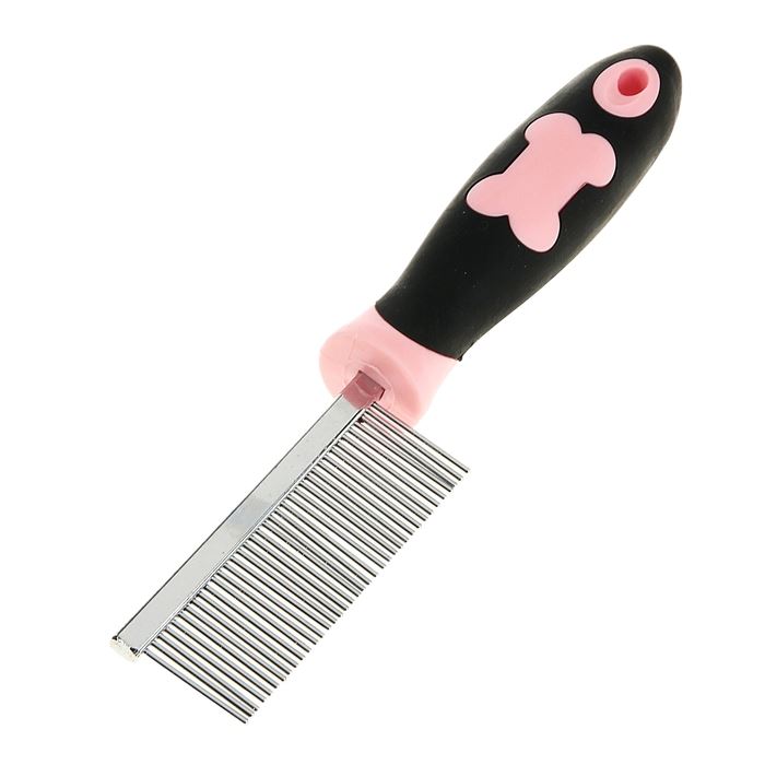 Расчёска Пижон для шерсти "Пузырьки", прозрачная, 20 х 3,6 см, МИКС цвет