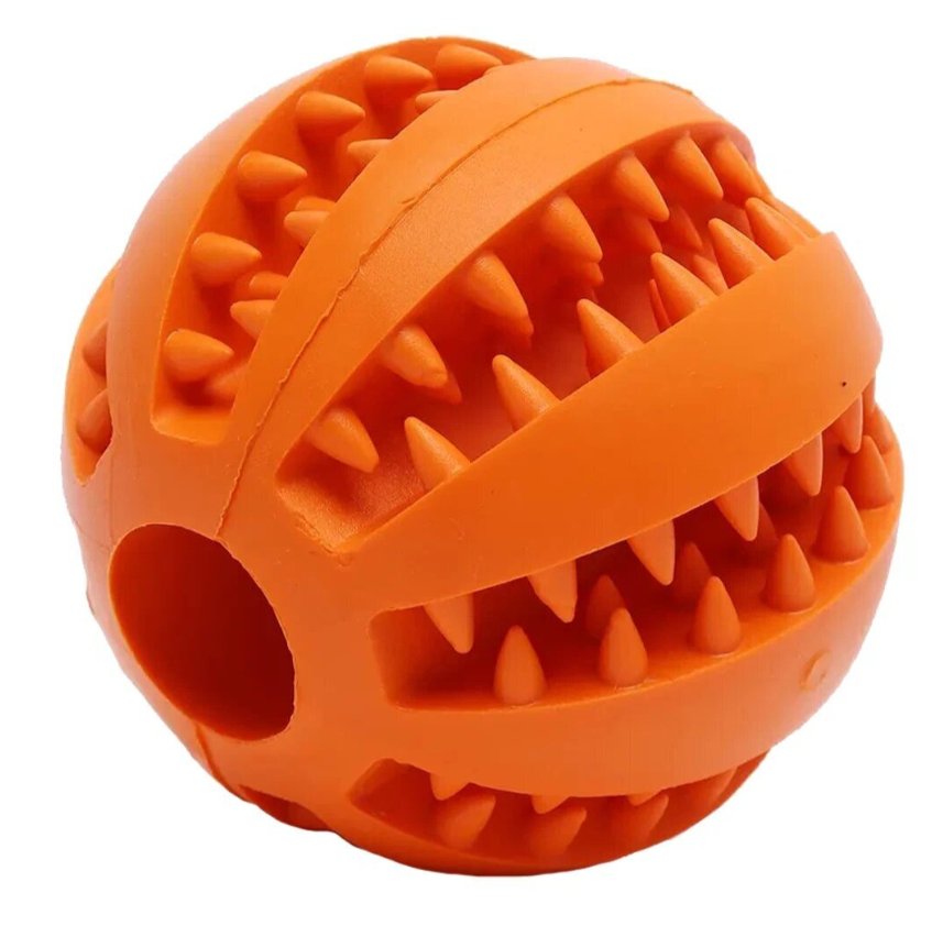 Игрушка МЯЧ-ЗУБОЧИСТКА-КОРМУШКА M 6,5см Rich Breed