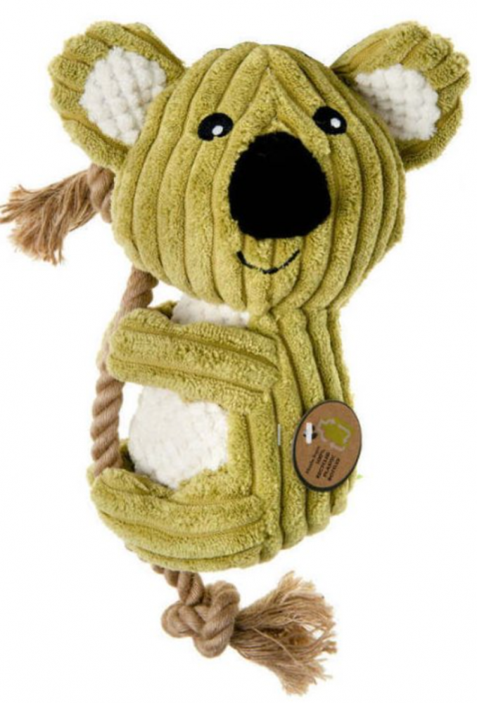 M-PETS Игрушка мягкая для собак Коала на канате ECO LARS, 34 см