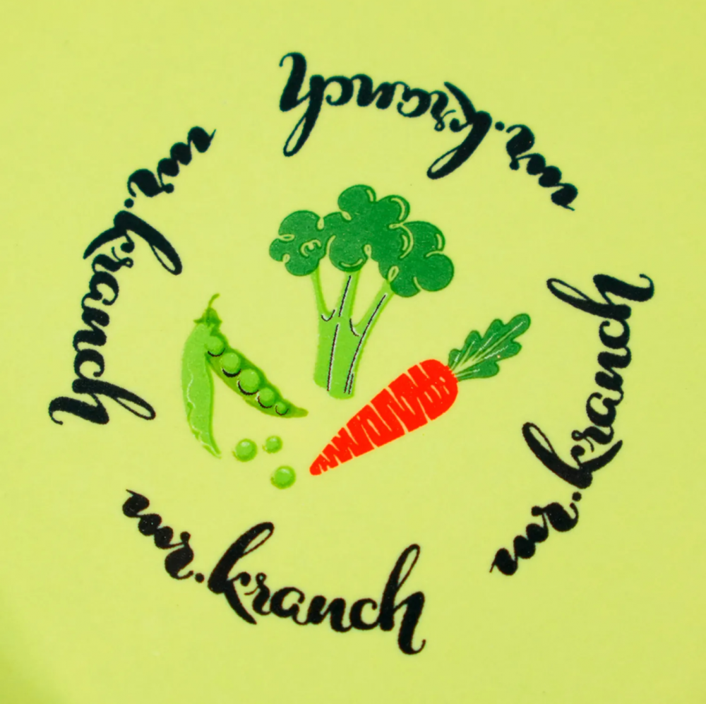 Миска Mr.Kranch керамическая для кошек 200 мл Овощи, салатовая