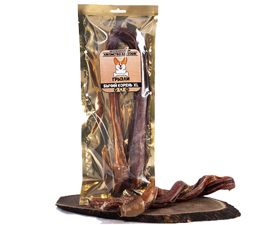 Лакомство для собак Грызли Бычий корень Косичка
