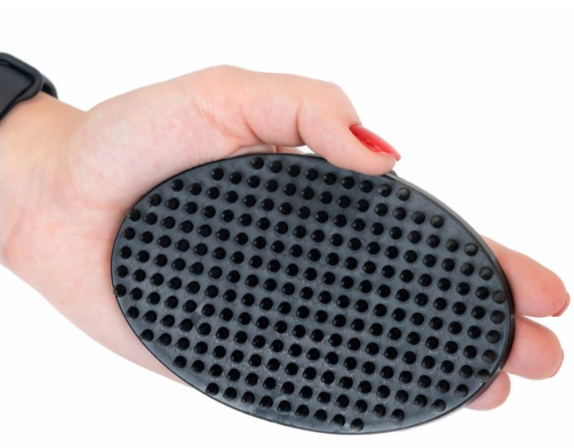 Моськи-Авоськи Расческа щётка-чесалка массажная, резиновая, 9х13хh4 см, цвет чёрный