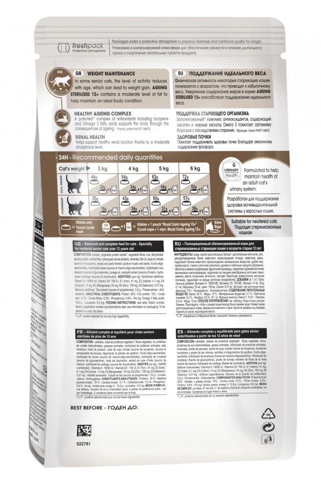Корм Royal Canin Ageing +12 для пожилых кошек старше 12 лет 2 кг
