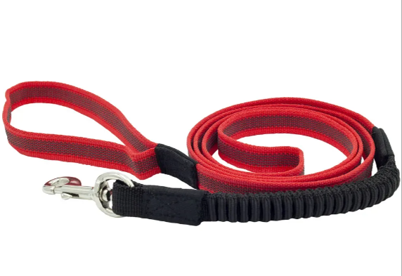 Поводок нейлон с латексной нитью двухсторонний с буфферной резинкой 20мм *1,5м