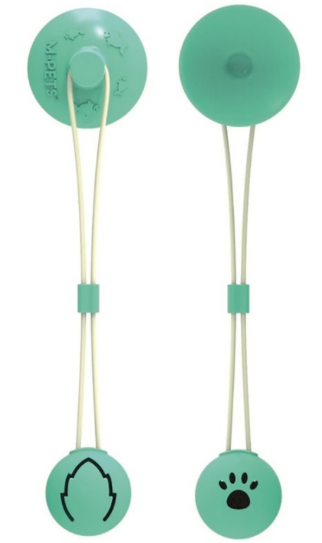 MPets игрушка Листочек для кошек, с дозатором для угощений, с кошачьей мятой, 11.5х10.5х5.5 см