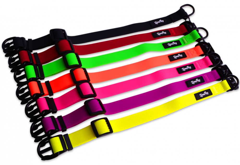 Ошейник из биотана LionPets с пластиковой пряжкой LPO-00530-6 (Фиолетовый) (Размер S обхват шеи 19-28 см, ширина 2,0 см)