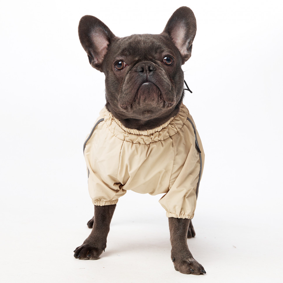 Дождевик LionPets Французский бульдог LPK9025-10 Цвет: Молочный (девочка (спинка 41 см,обхват шеи 42-59 , обхват груди 46-66 см))