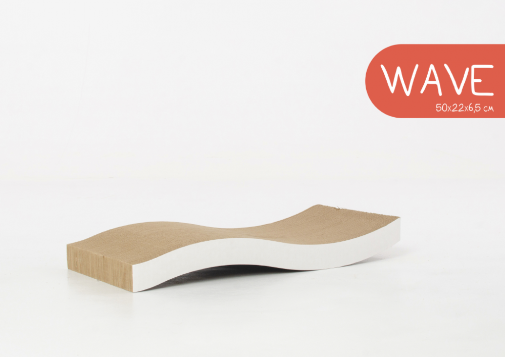 Когтеточка гафрокартон СРЕДНЯЯ Волна 50*22*6,5 см