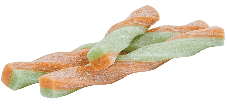 Мнямс DENTAL лакомство для собак "Крученые палочки" с ягненком и мятой 70 г