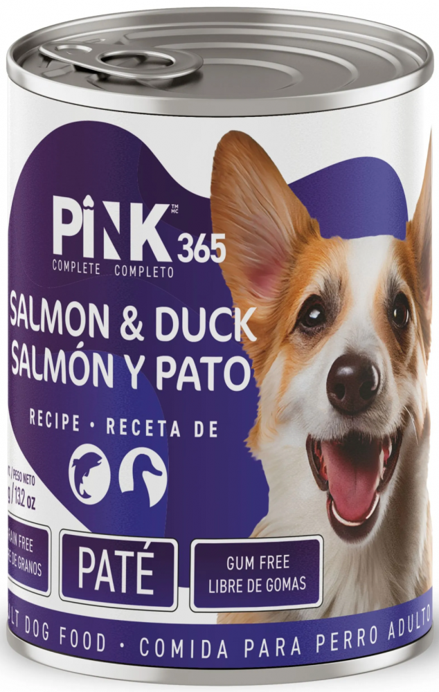 Консерва Pink 365 Лосось с уткой полнорационная для собак 400 г: ПАШТЕТ
