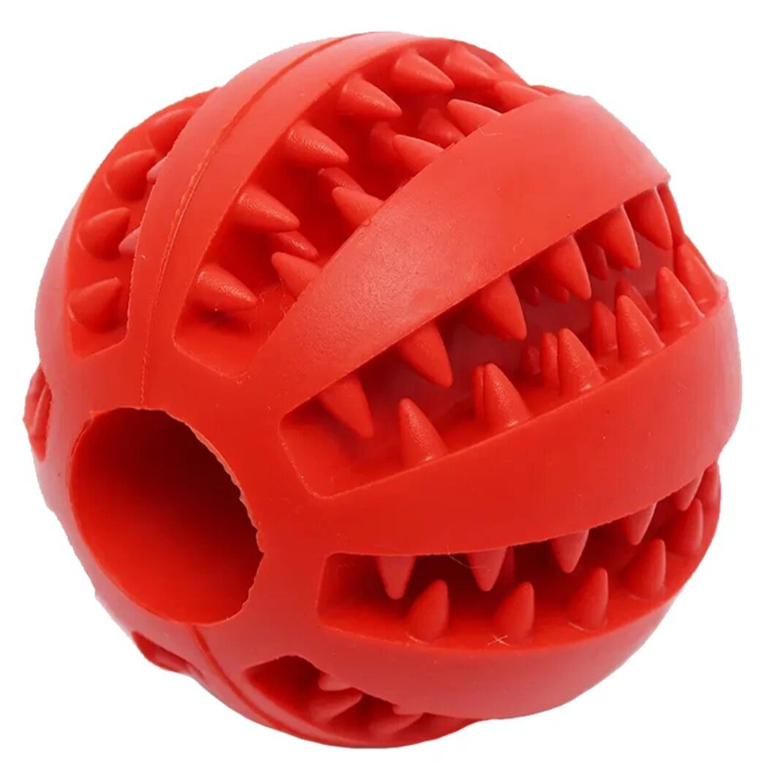 Игрушка МЯЧ-ЗУБОЧИСТКА-КОРМУШКА S 4,4см Rich Breed