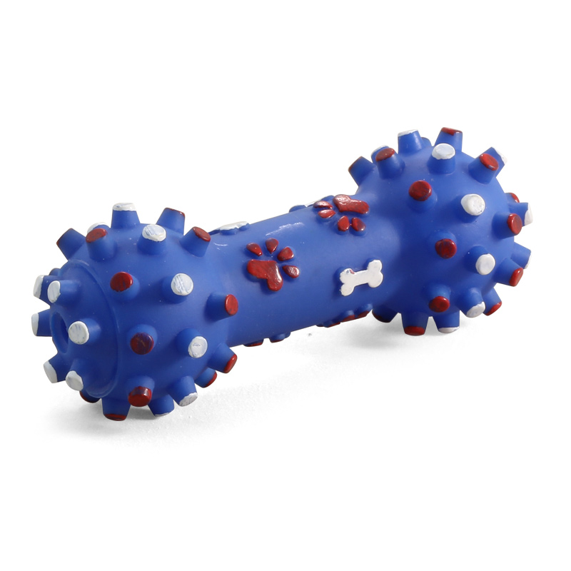 Игрушка для собак Triol из винила "Гантель с шипами", 120мм