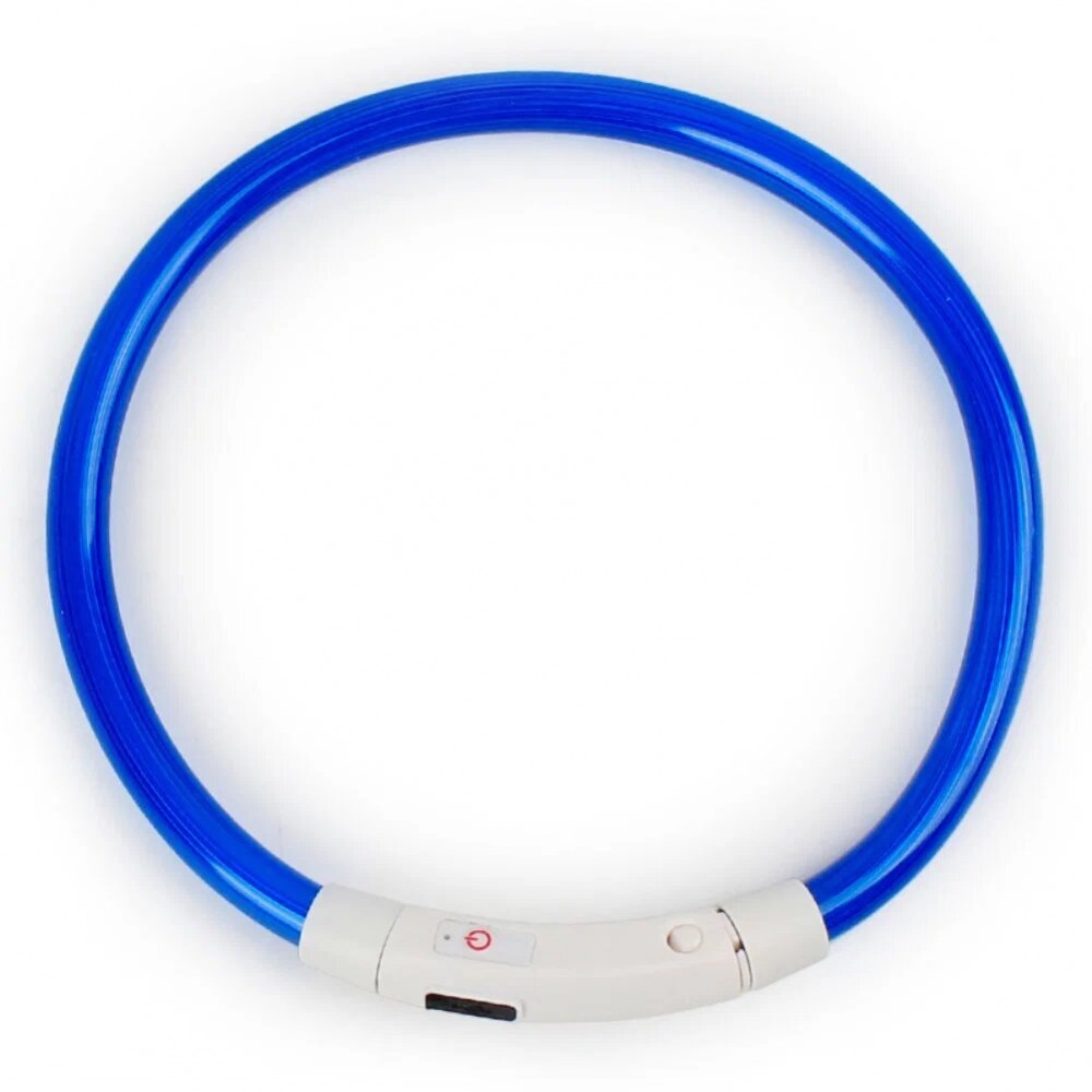 СВЕТЯЩИЙСЯ ОШЕЙНИК для собак M 40-50см силикон usb-зарядка PerseiLine ОС-1