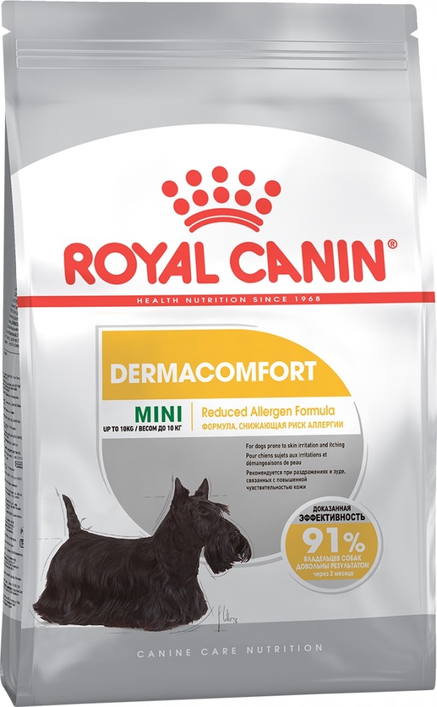 Корм Royal Canin Dermacomfort для малых пород с чувствительной кожей 1 кг