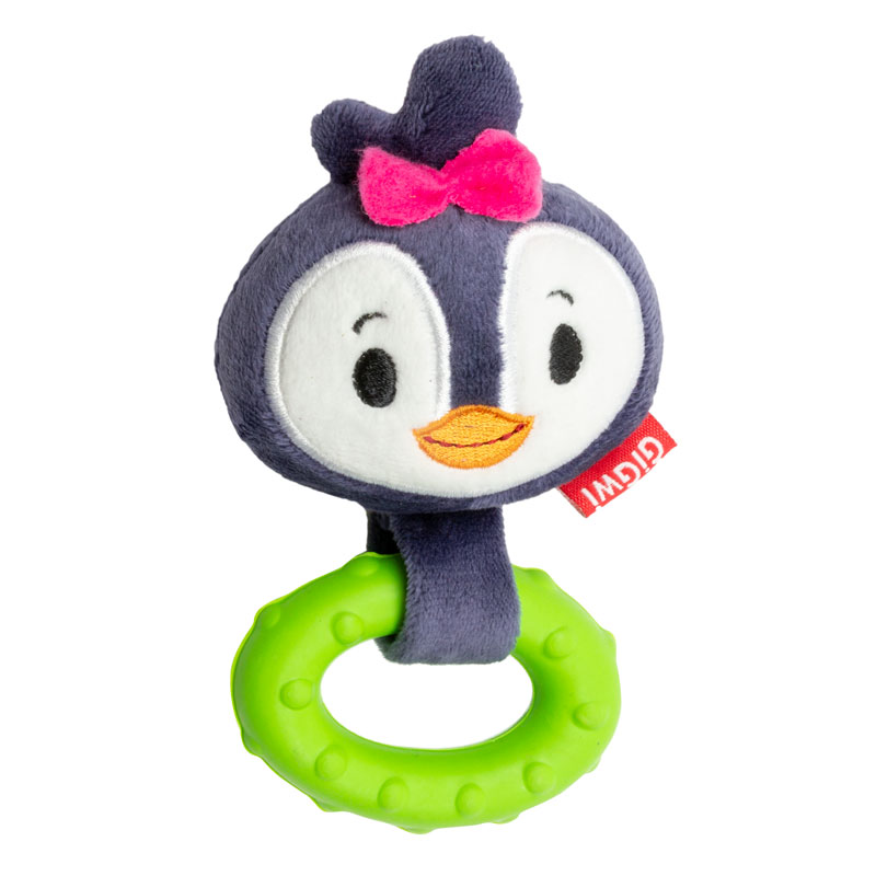 Игрушка для маленьких собак Пингвин с пищалкой 15см