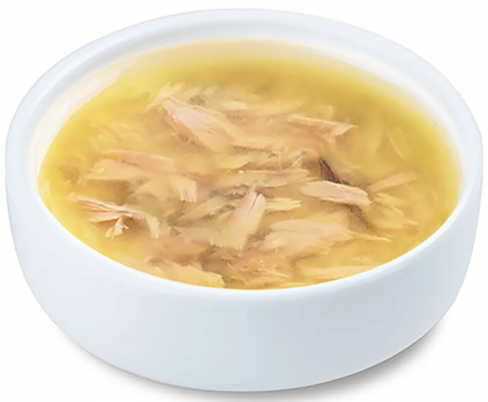 Консерва Вампи кет Паучи Бульон с лососем и тунцом для кошек: БУЛЬОН 50 г