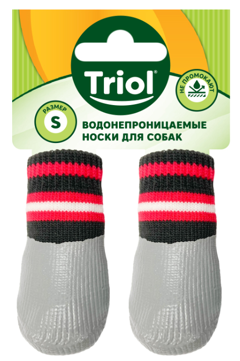 Носки для собак с водостойким покрытием "Полоски", размер S