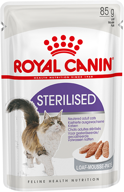 Влажный корм для кастрированных кошек Royal Canin Sterilised паучи паштет 85 г
