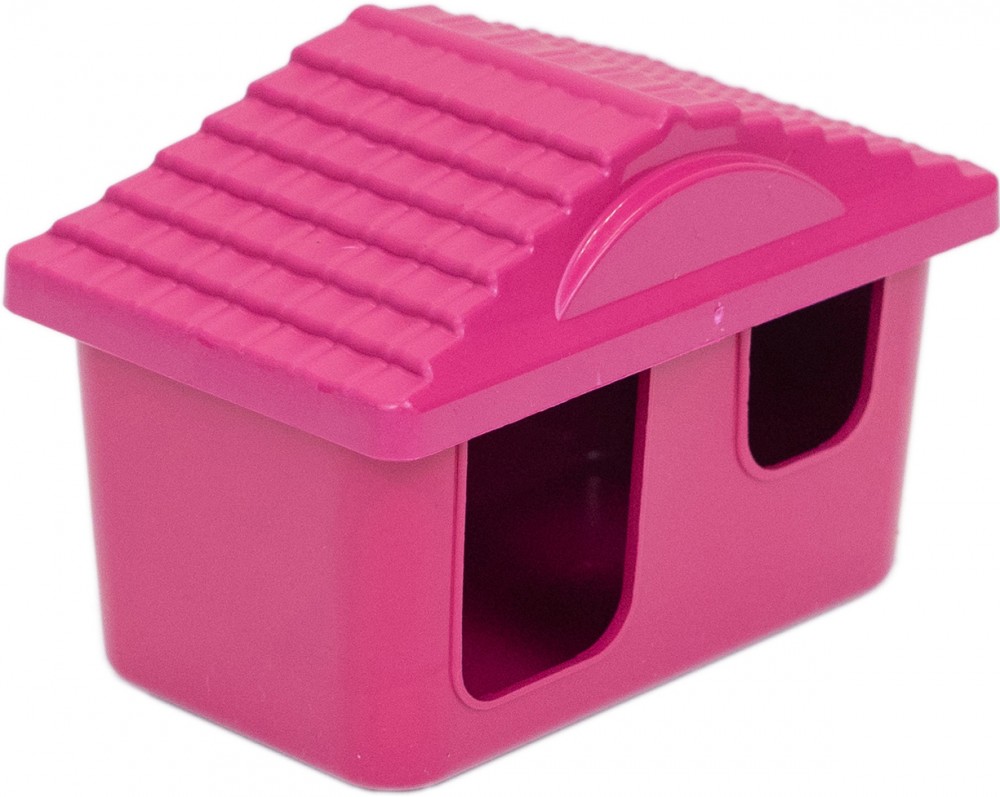 Homepet Домик для грызунов, пластиковый, 11х8х7 см