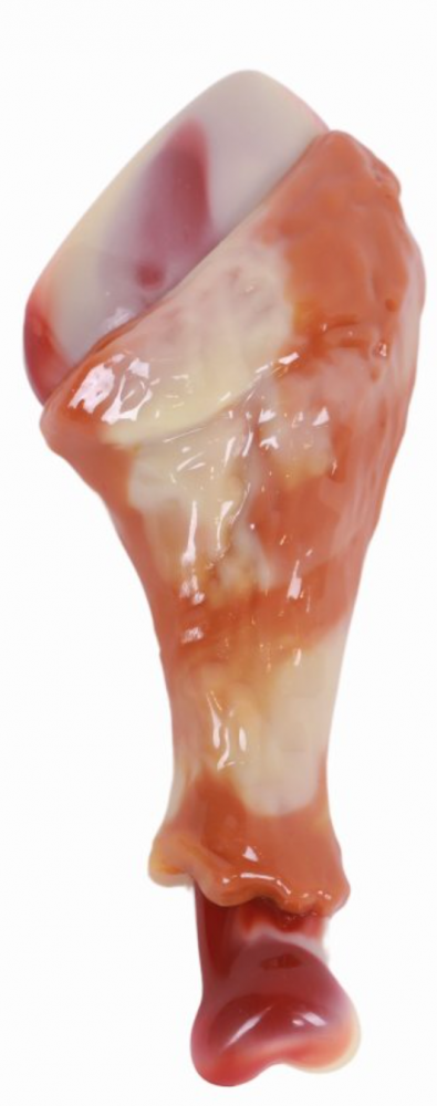 Игрушка для собак Карнивор голень, вкус бекона, красная Mpets