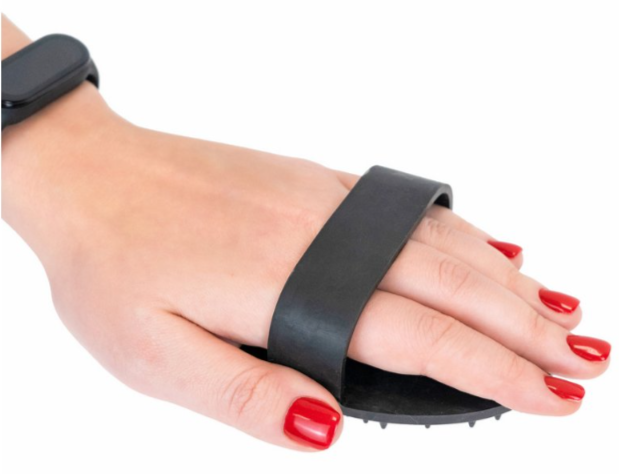 Моськи-Авоськи Расческа щётка-чесалка массажная, резиновая, 9х13хh4 см, цвет чёрный