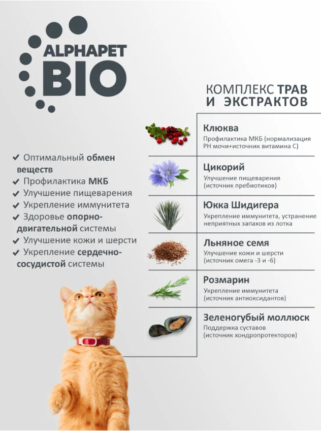 Сухой корм Alphapet WOW Superpremium c говядиной и печенью для кошек