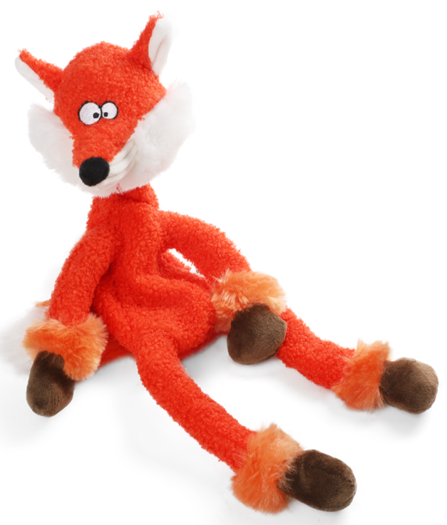 Игрушка для собак Лисица с верёвкой 41см, серия PLUSH FRIENDZ, GiGwi
