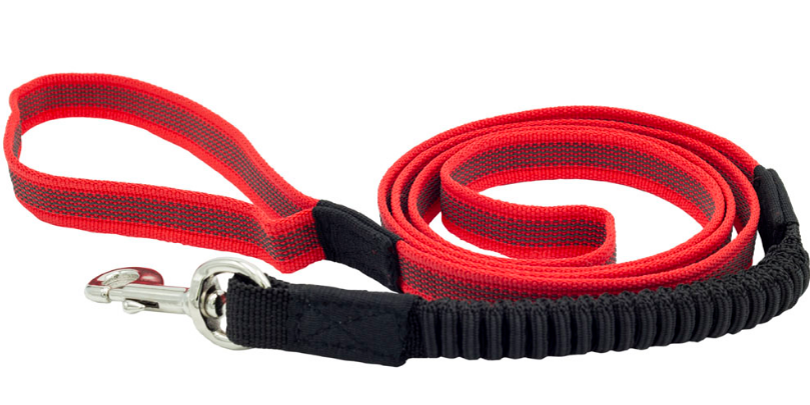 Поводок нейлон с латексной нитью двухсторонний с буфферной резинкой 20мм *1,5м