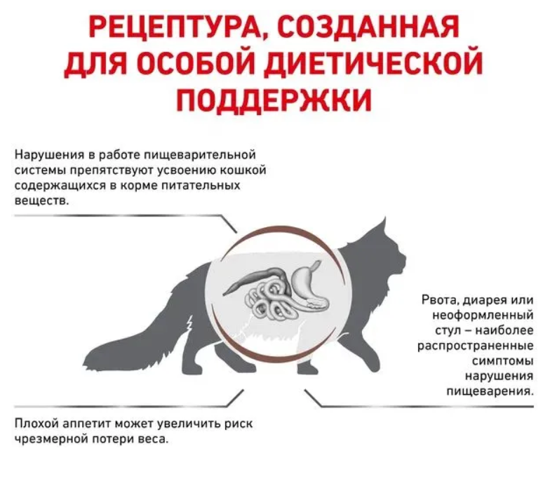 Влажный корм Royal Canin (вет. консервы) кусочки в СОУС для кошек при лечении ЖКТ 85 г