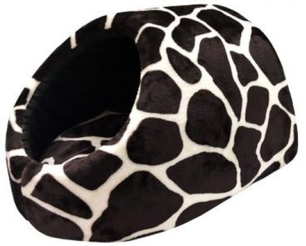 Лежанка для кошек и собак PerseiLine Дом пещера мех 44*40*28 ,микс цветов