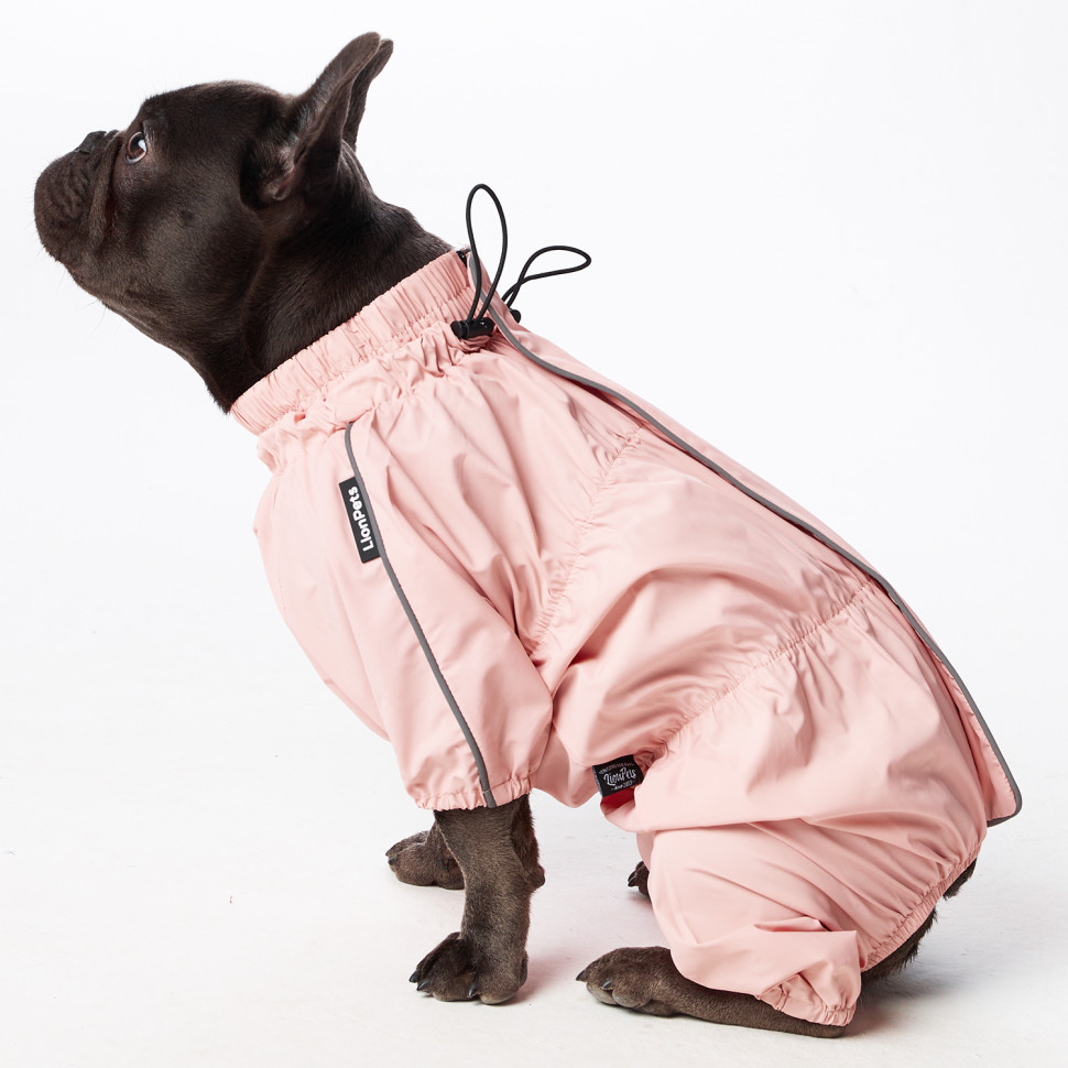 Дождевик LionPets Французский бульдог LPK9025-121 на девочку Цвет: Пудровый