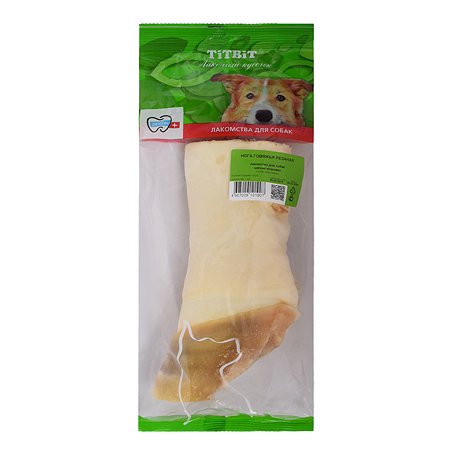 Лакомство для собак Titbit Нога говяжья резаная большая 312 г