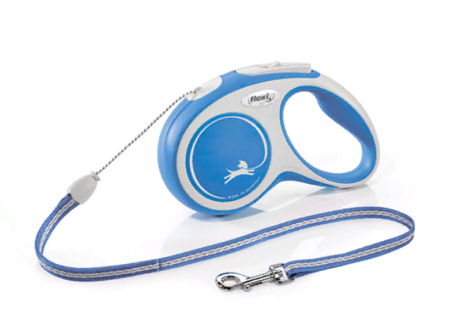 Рулетка Flexi NEW LINE Comfort М (до 20 кг) трос 5 м серый/черный