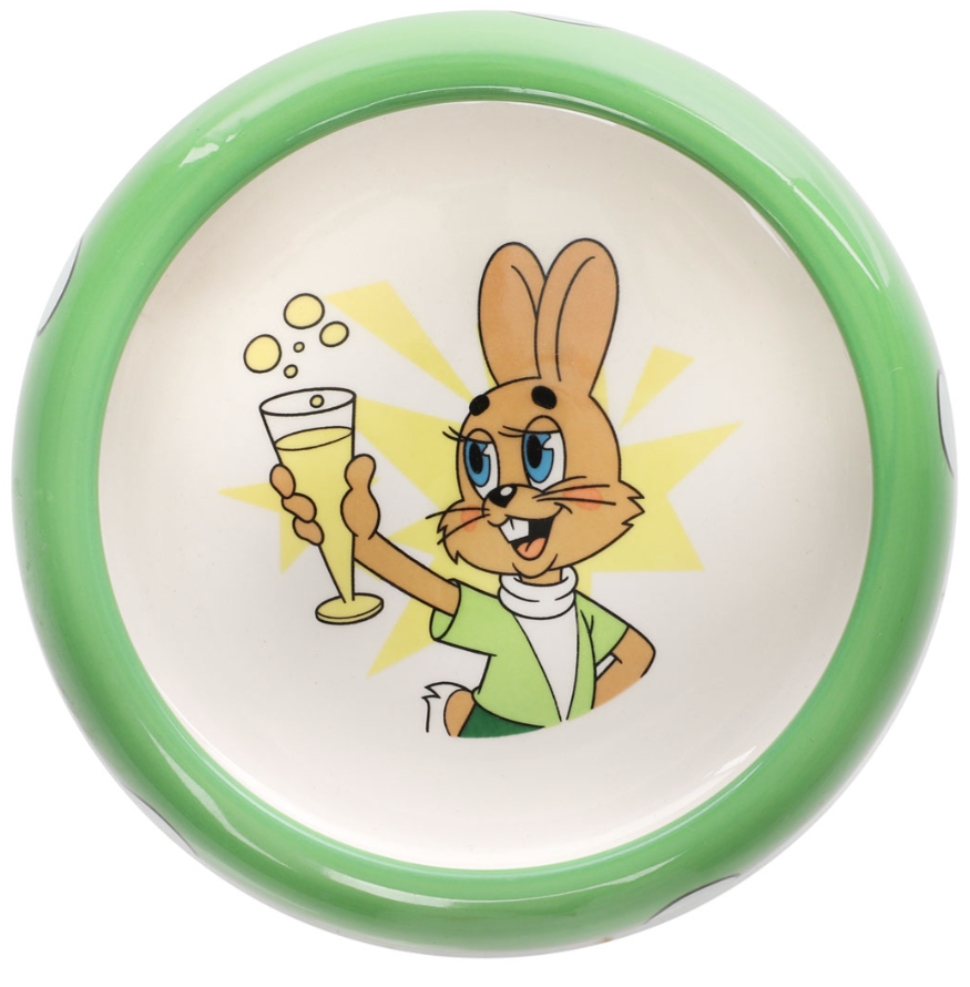 Triol СОЮЗМУЛЬТФИЛЬМ Миска для мелких животных керамическая "Заяц", 0.25л