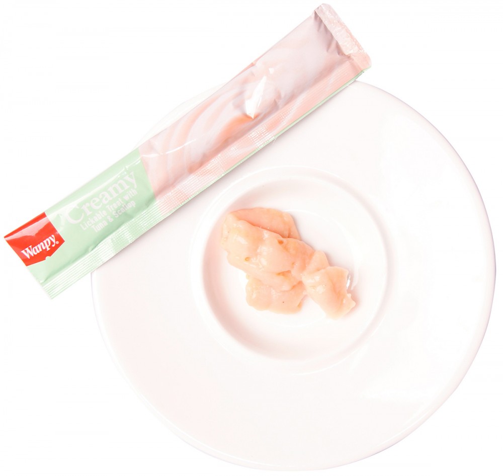 Wanpy Cat Лакомство для кошек &laquo;нежное пюре&raquo; из тунца и гребешка 70 г